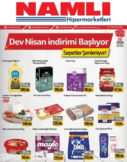 Namlı Hipermarketleri kataloğu | Oferta | 2026-04-14T00:00:00.000Z - 2026-04-23T00:00:00.000Z